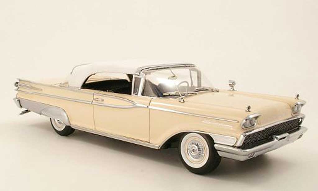 Mercury Parklane 1/18 Sun Star Cabriolet beige/bianco 1959 modellino in miniatura