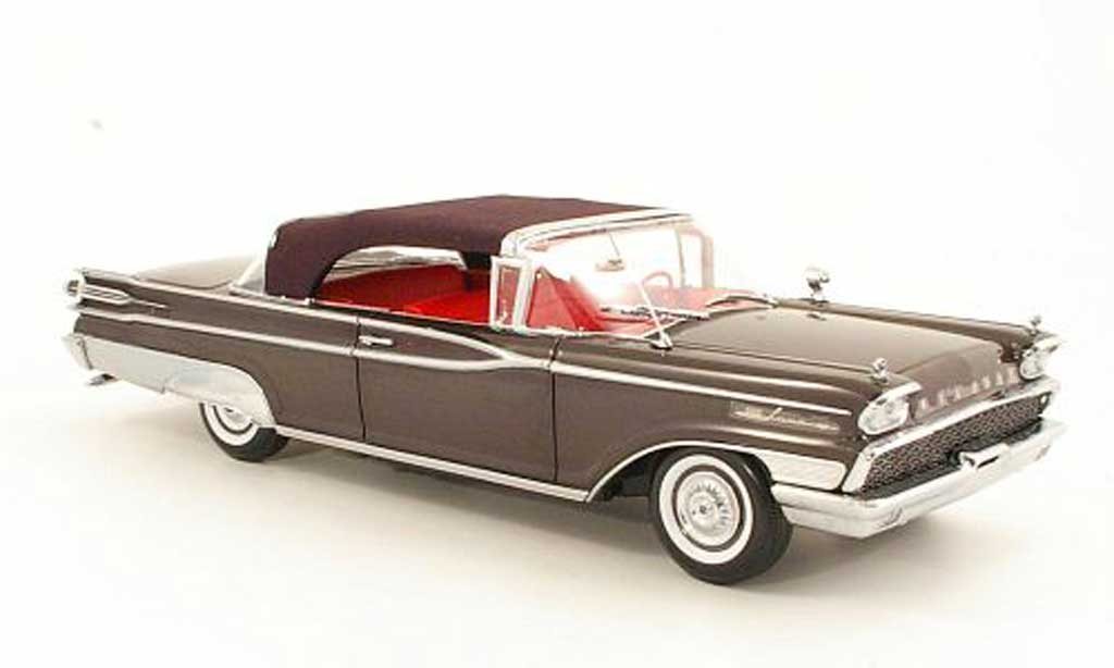 Mercury Parklane 1/18 Sun Star Convertibile grigio marronee/nero geschlossen 1959 modellino in miniatura
