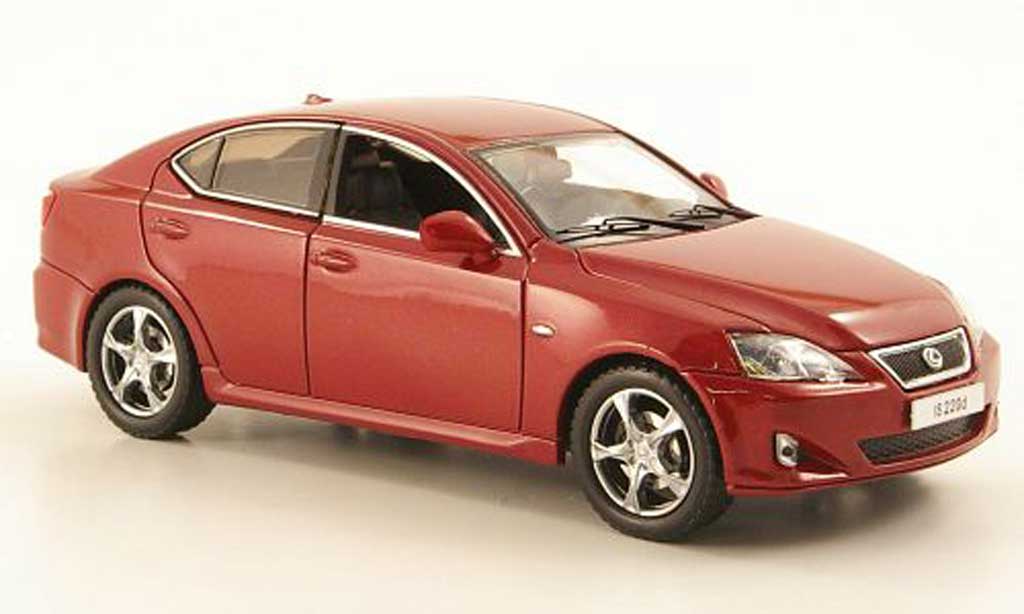 Lexus IS 220 1/43 J Collection 220 d rosso 2008 modellino in miniatura