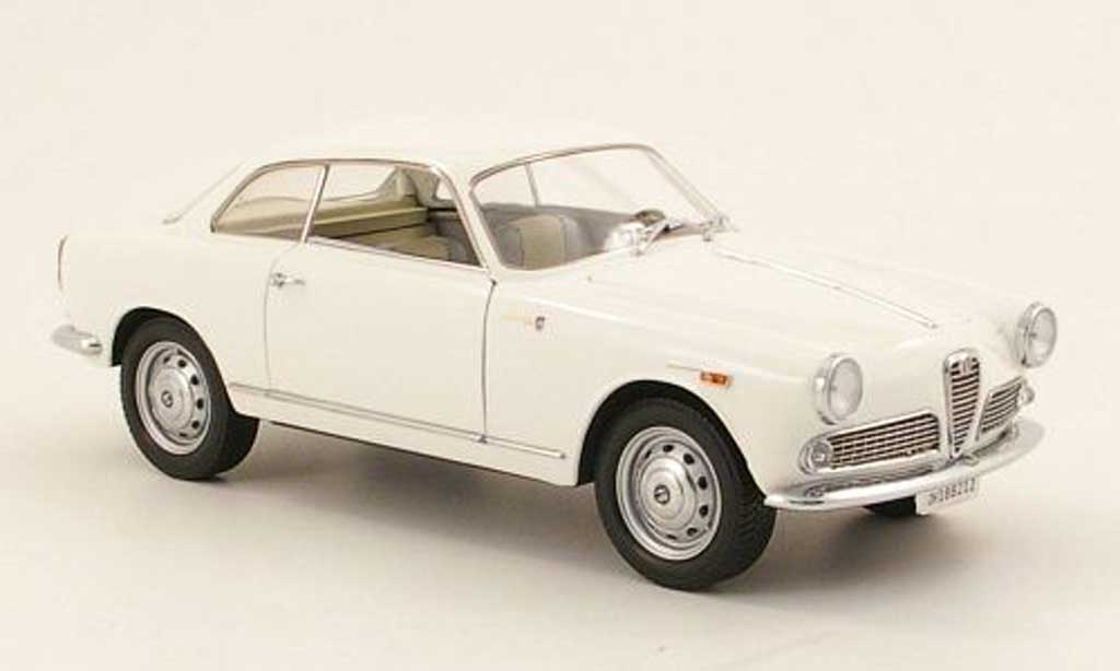Alfa Romeo Giulietta Sprint 1/18 Mini Miniera Sprint 1300 bianco 1965 modellino in miniatura