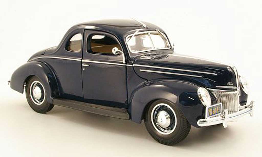 Ford Hot Rod 1/18 Maisto Deluxe Coupe blu 1939 modellino in miniatura