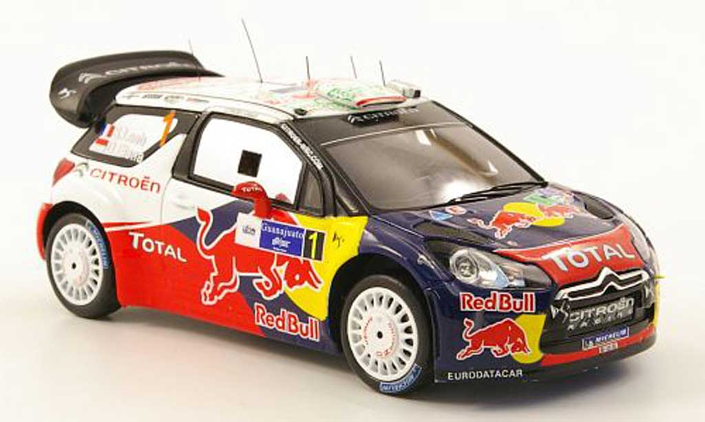 DS Automobiles DS3 WRC 2011 1/43 Spark WRC 2011 No.1 Red Bull Rally Mexiko modellino in miniatura