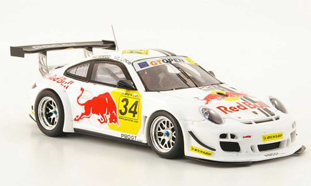 Porsche 997 GT3 1/43 Spark GT3 R 2010 No.34 Red Bull GT Open Barcelona modellino in miniatura