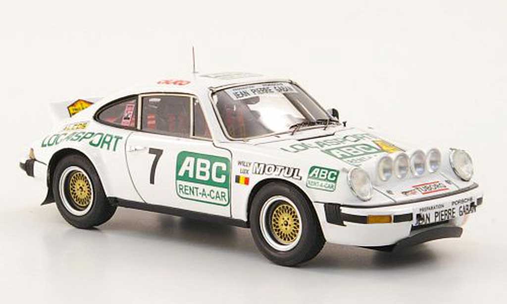 Porsche 930 1/43 Spark SC No.7 Locasport/ABC Rent-A-Car Rally Condroz 1981 modellino in miniatura