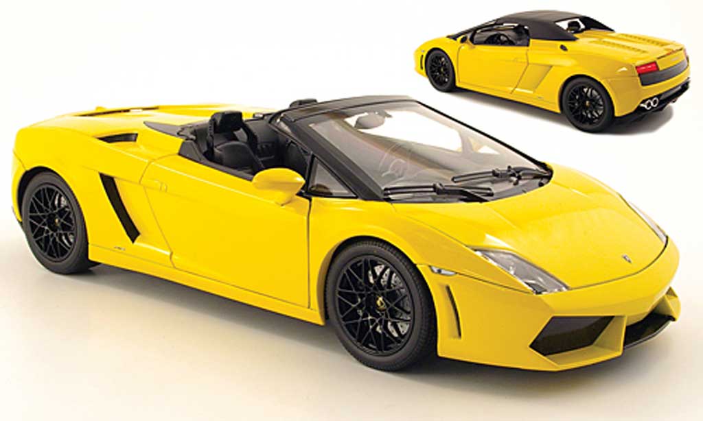 Lamborghini Gallardo LP560-4 LP560-4 1/18 Norev Spyder giallo 2009 modellino in miniatura