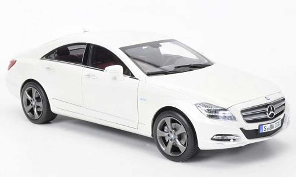 Mercedes Classe CLS 1/18 Norev 350CGi bianco 2010 modellino in miniatura