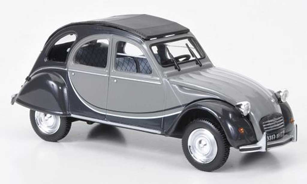 Citroen 2CV 1/43 Norev Charleston grigio/grigio 1982 modellino in miniatura