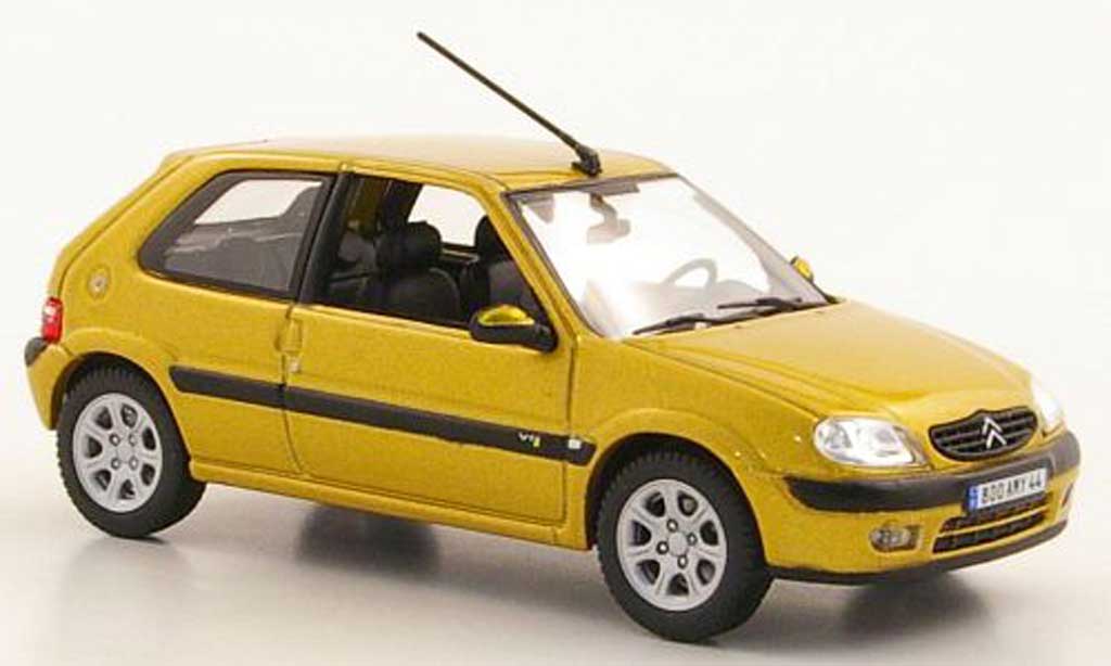 Citroen Saxo VTS 1/43 Norev VTS giallo 3-portes 2000 modellino in miniatura