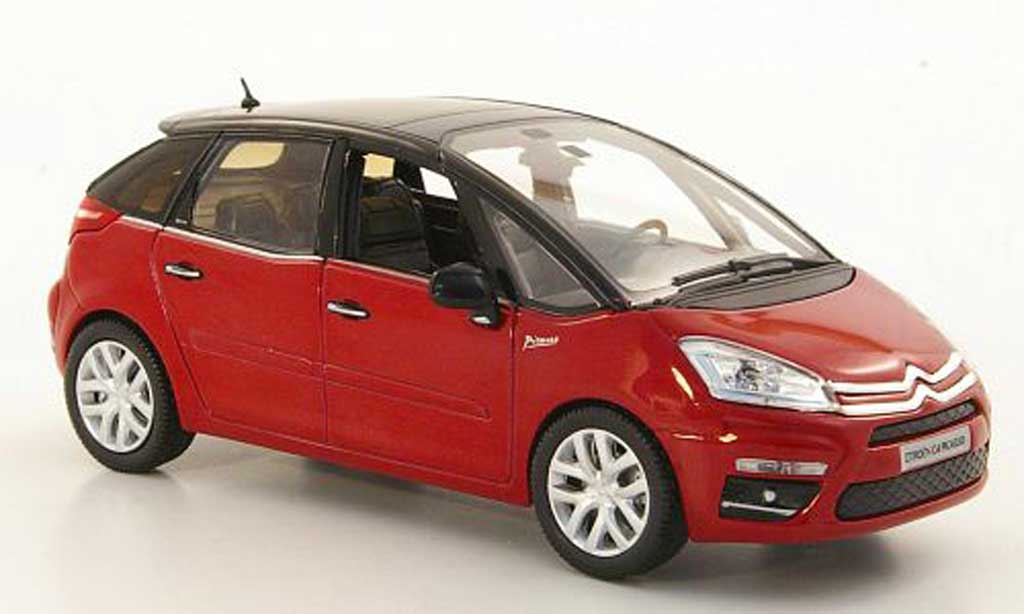 Citroen C4 Picasso 1/43 Norev Picasso rosso/nero 2000 modellino in miniatura