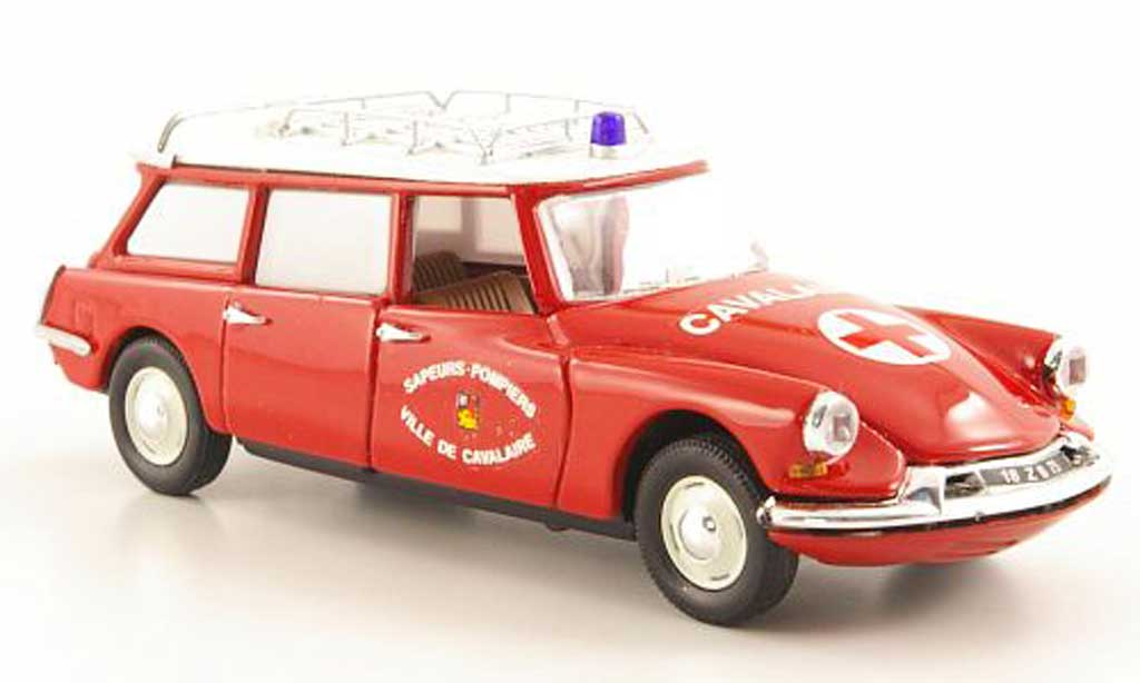 Citroen ID 19 1/43 Rio Break Feuerwehrambulanz - Ville de Cavalaire 1962 modellino in miniatura