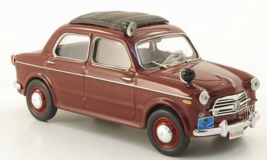 Fiat 1100 1/43 Rio rosso Polizia Polizei Italien 1957 modellino in miniatura
