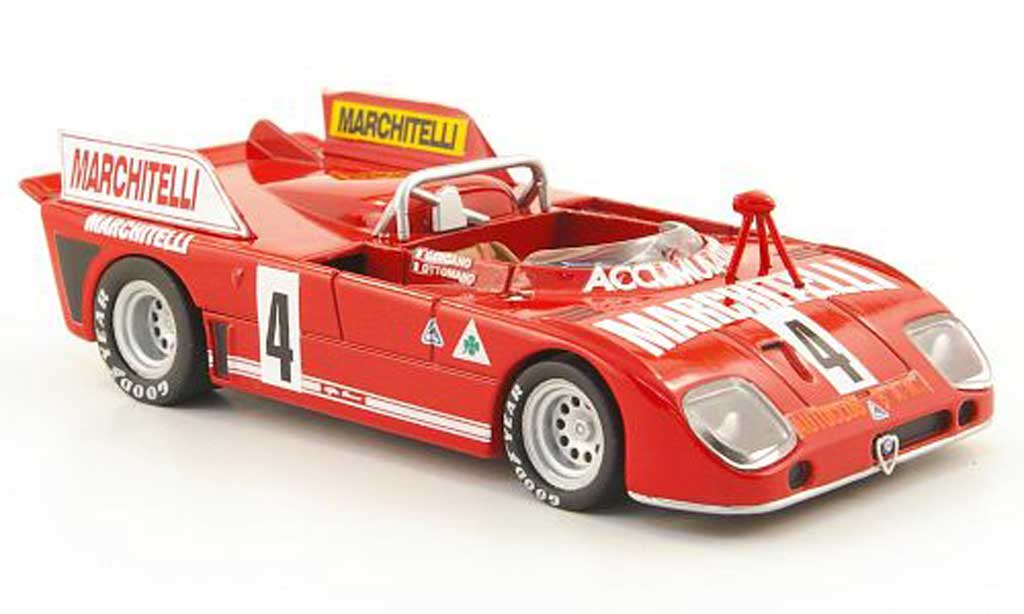 Alfa Romeo 33.3 1974 1/43 M4 1974 TT 3 No.4 Marchitelli Targa Florio modellino in miniatura