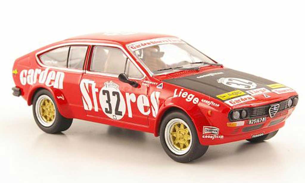 Alfa Romeo GT 2.0 1/43 M4 V 2.0 No.32 Garden Stores Liege Spa 1976 modellino in miniatura
