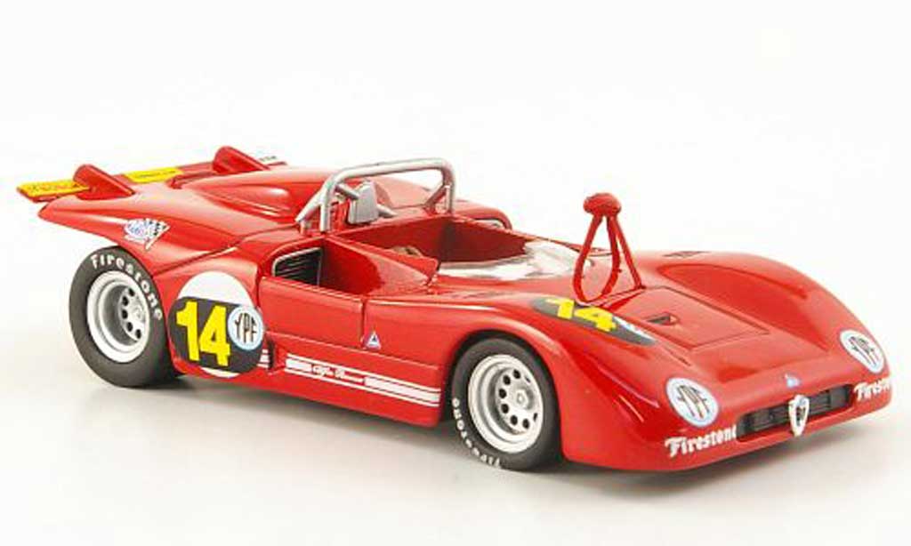 Alfa Romeo 33.3 1971 1/43 M4 1971 No.14 Galli/Stommelen Buenos Aires modellino in miniatura