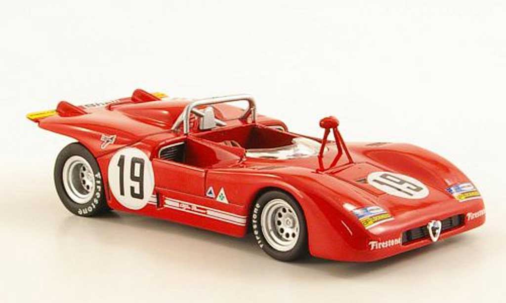 Alfa Romeo 33.3 1971 1/43 M4 1971 No.19 Stommelen/Galli Monza modellino in miniatura