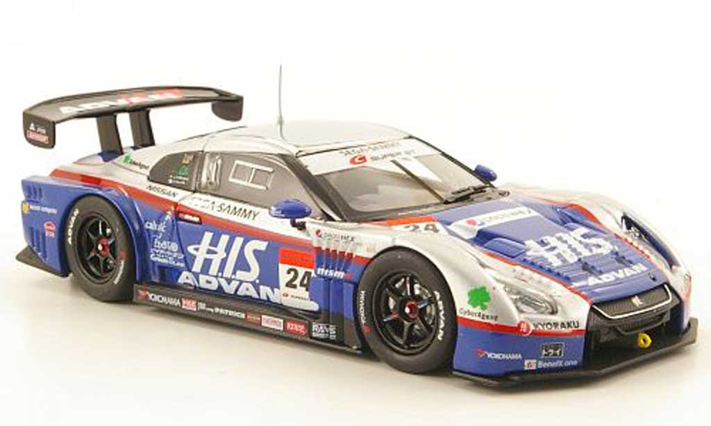 Nissan Skyline 1/43 Ebbro GT-R No.24 Advan Super GT500 Fuji 2010 modellino in miniatura