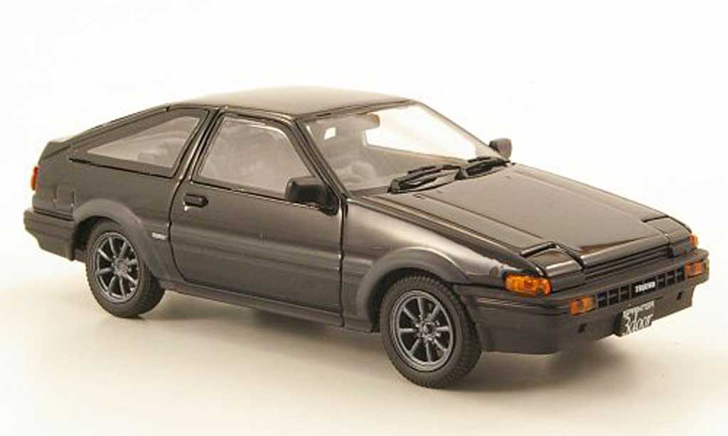 Toyota Trueno 1/43 Ebbro Sprinter (AE86) nero/grigio modellino in miniatura