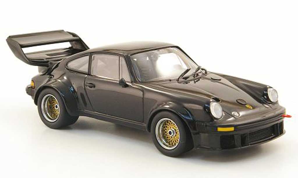 Porsche 934 Big Wing 1/43 Kyosho Big Wing 5 nero grosser Heckspoiler modellino in miniatura