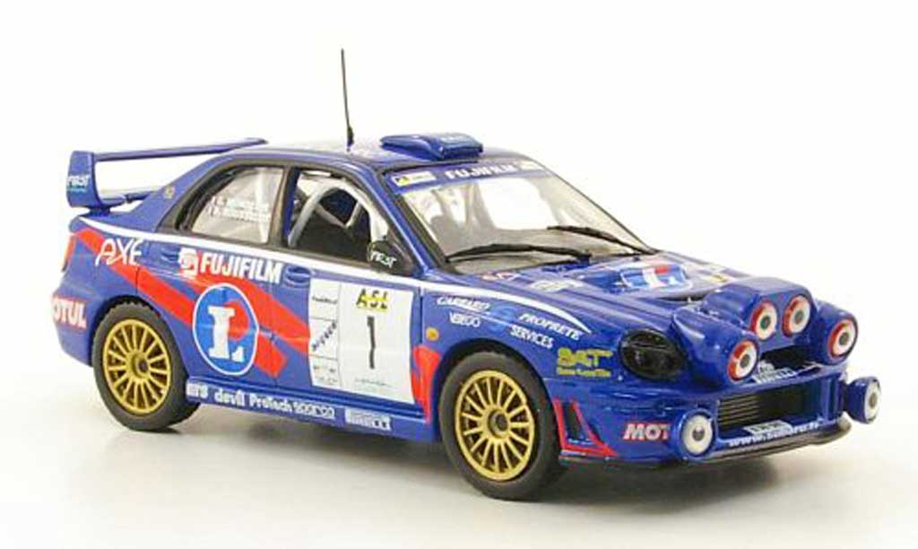 Subaru Impreza WRC 1/43 Hachette WRC No.1 Rally Lyon Charbonnieres 2002 modellino in miniatura