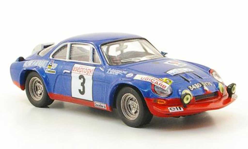Alpine A110 1/43 Hachette No.3 Rally Neige et Glace 1972 modellino in miniatura