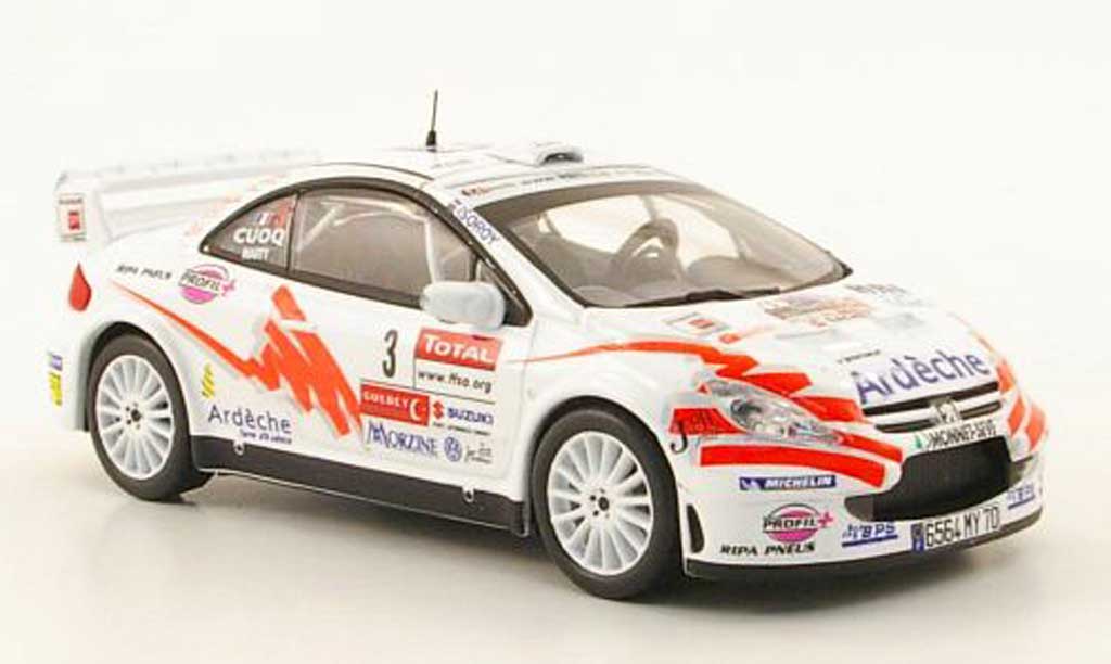Peugeot 307 WRC 1/43 Hachette WRC No.3 Ardeche Rally du Var 2007 modellino in miniatura