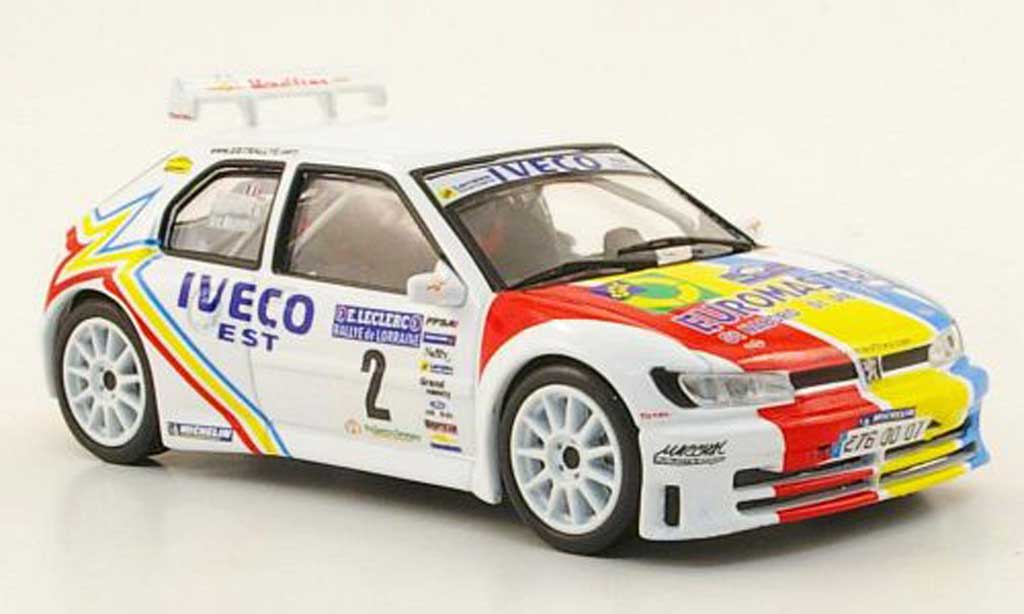 Peugeot 306 Maxi 1/43 Hachette Maxi No.2 Iveco Rally de Lorraine 2007 modellino in miniatura