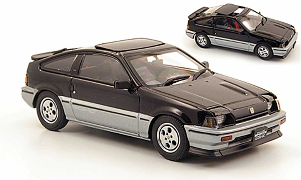 Honda CR-X Ballade 1/43 Ebbro Ballade Sports Si nero/grigio 1984 modellino in miniatura