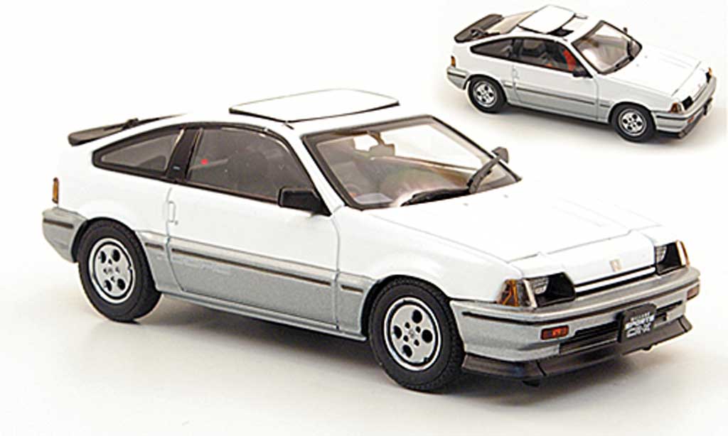 Honda CR-X Ballade 1/43 Ebbro Ballade Ballade Sports Si bianco/grigio 1984 modellino in miniatura
