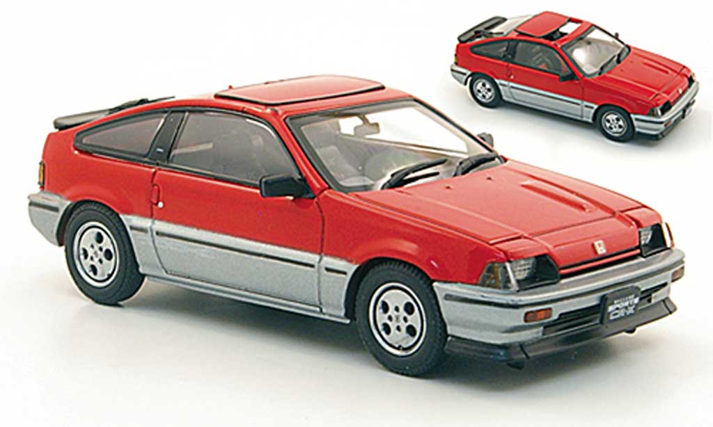 Honda CR-X Ballade 1/43 Ebbro Ballade Ballade Sports Si rosso/grigio 1984 modellino in miniatura