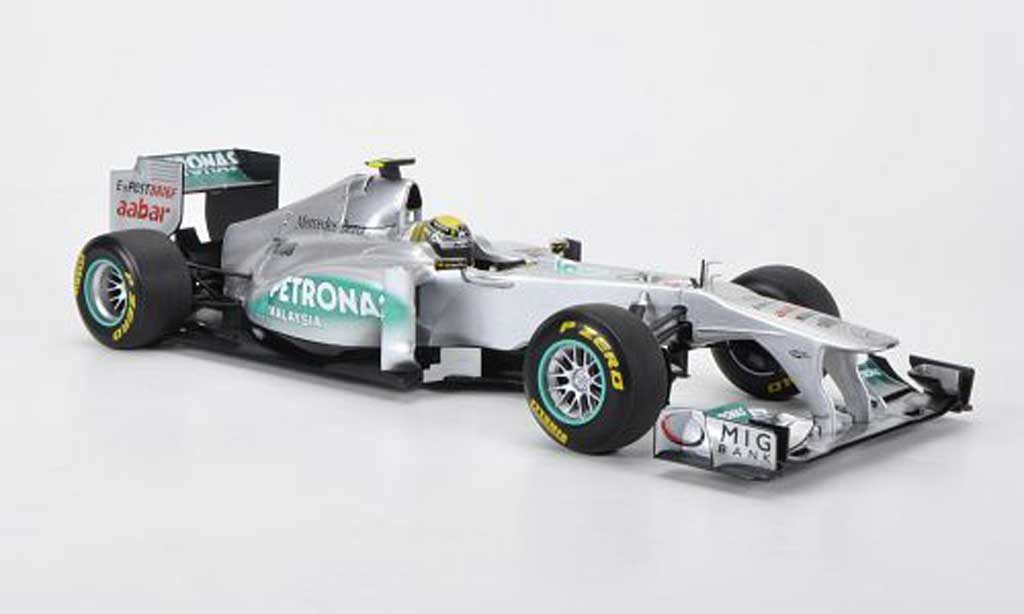 Mercedes F1 1/18 Minichamps GP MGP W02 No.8 Petronas N.Rosberg Saison 2011 modellino in miniatura