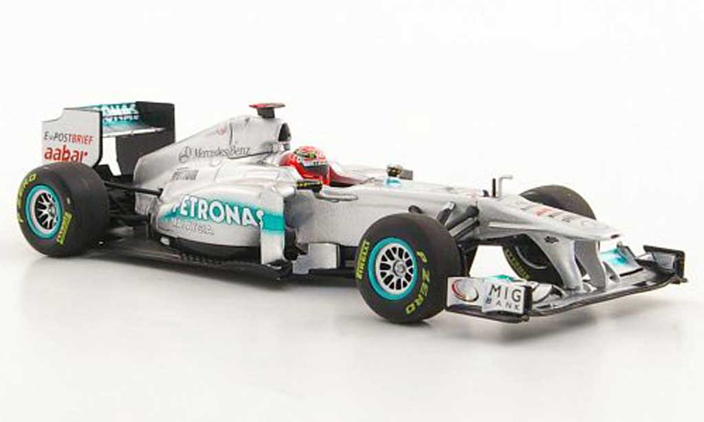 Mercedes F1 2011 1/43 Minichamps 2011 GP W02 No.7 Petronas M.Schumacher -Saison modellino in miniatura
