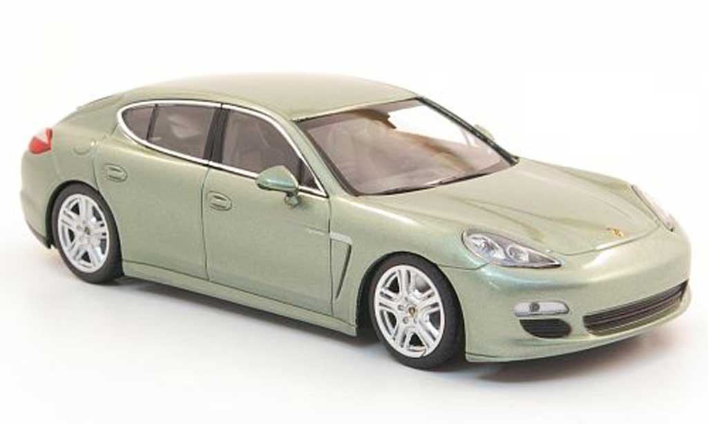 Porsche Panamera S 1/43 Minichamps S hybrid grigiogrun 2010 modellino in miniatura