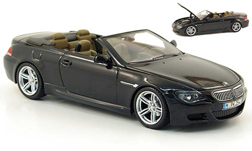Bmw M6 E64 1/43 Kyosho E64 M nero 2006 modellino in miniatura