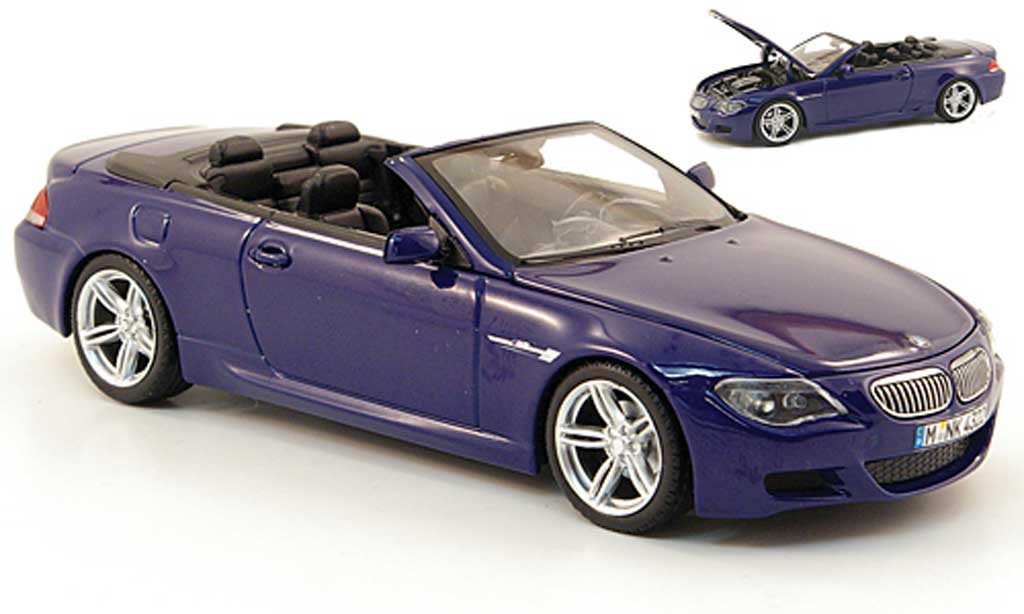 Bmw M6 E64 1/43 Kyosho E64 M blu 2006 modellino in miniatura