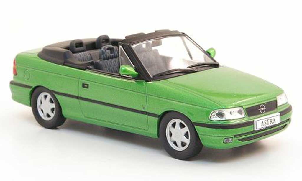 Opel Astra 1/43 Hachette F Cabriolet grun (ohne Magazin) 1994 modellino in miniatura