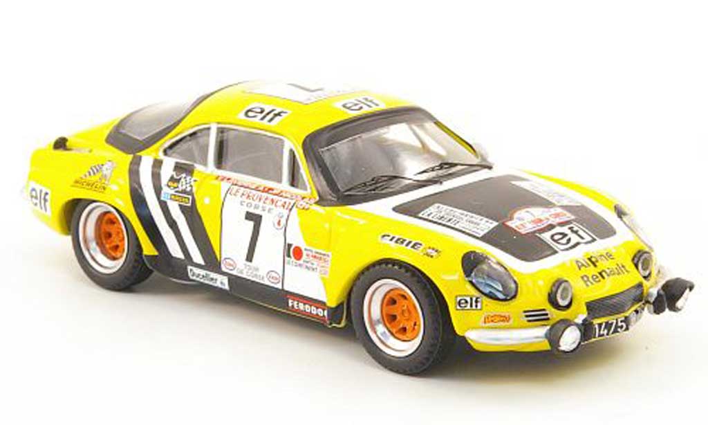 Alpine A110 1/43 Trofeu No.7 Nicolas/Laverne Tour de Corse 1975 modellino in miniatura