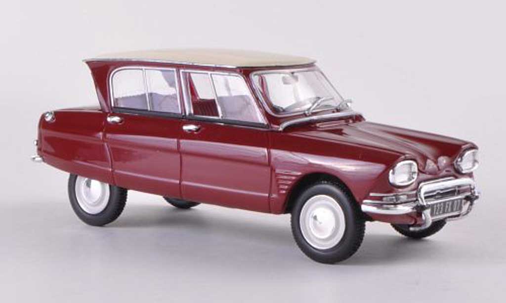 Citroen Ami 6 1/43 Norev rosso/bianco 1961 modellino in miniatura