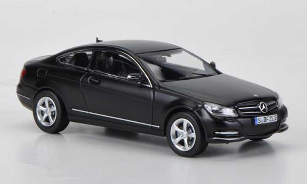 Mercedes Classe C 1/43 Norev Coupe (C204) mattnero 2011 modellino in miniatura