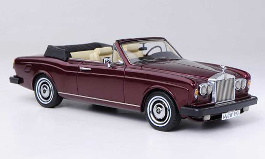 Rolls Royce Corniche 1/43 Neo DHC rosso LHD limitierte Auflage 300 Stuck 1977 modellino in miniatura