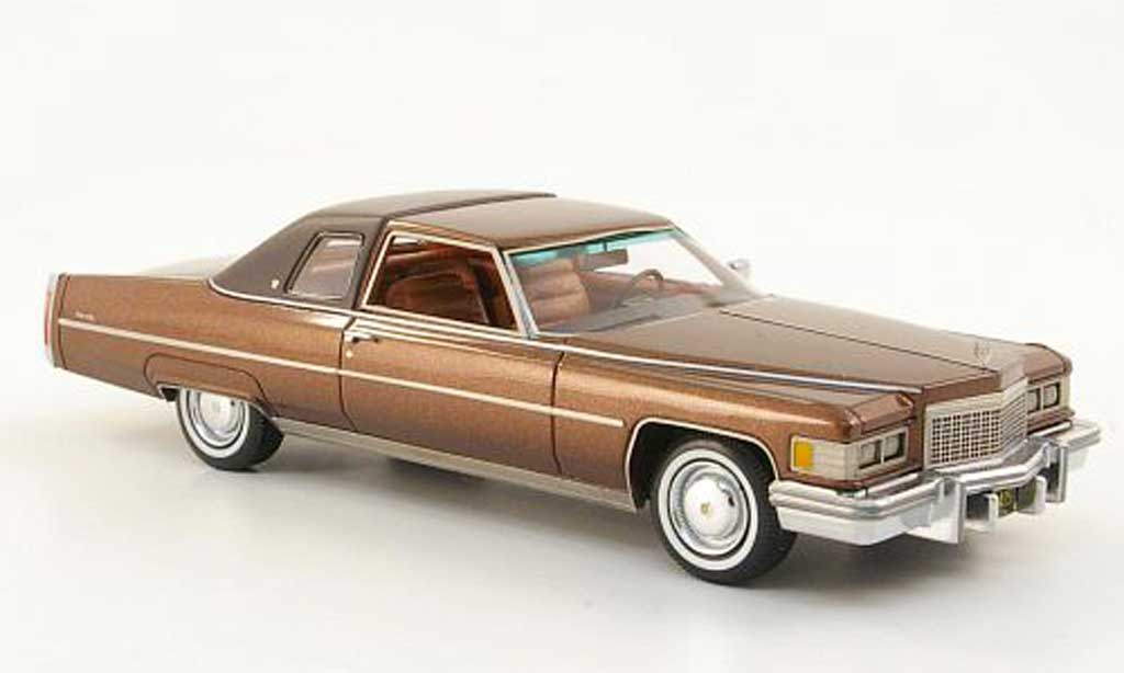 Cadillac Deville 1976 1/43 Neo 1976 Coupe marronee/marronee modellino in miniatura
