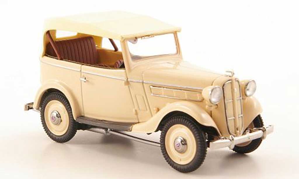 Datsun 17 1/43 Ebbro Phaeton marronee/beige 1938 modellino in miniatura