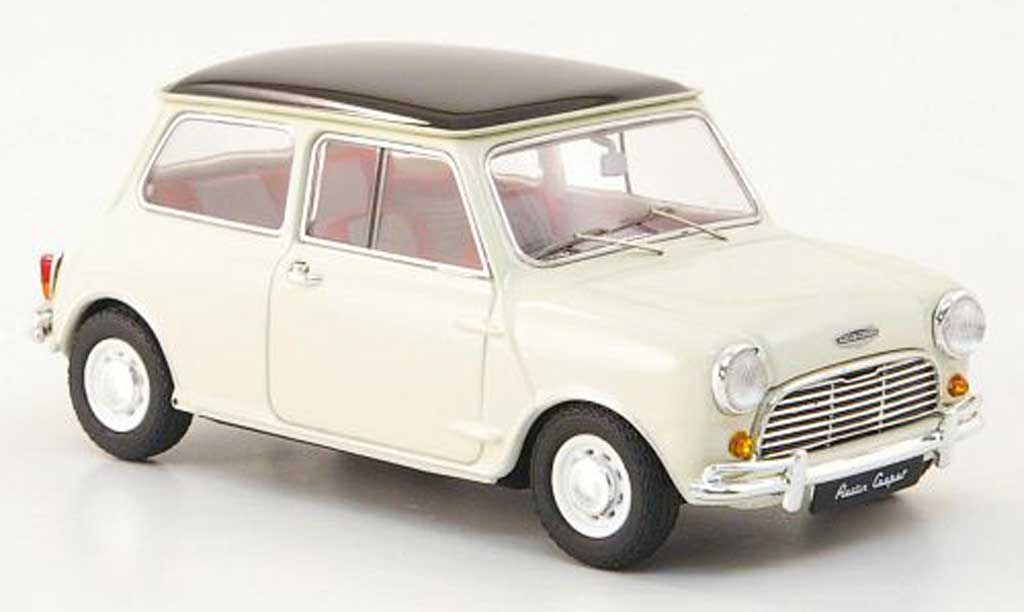 Austin Mini Cooper 1/43 Ebbro Cooper bianco/nero RHD 1961 modellino in miniatura