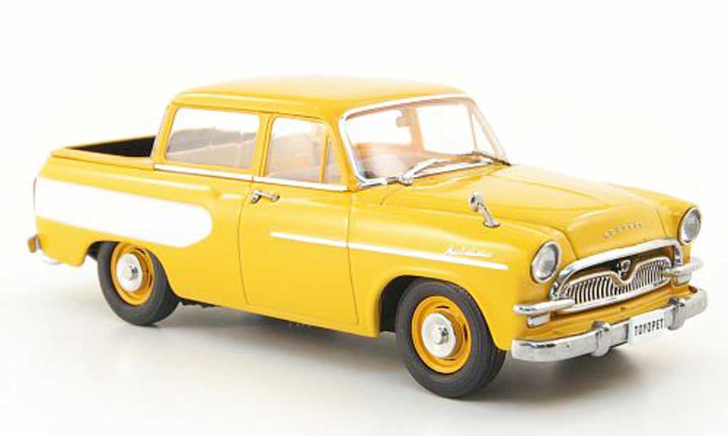 Toyopet Masterline 1/43 Ebbro Double Pick Up giallo/bianco 1959 modellino in miniatura