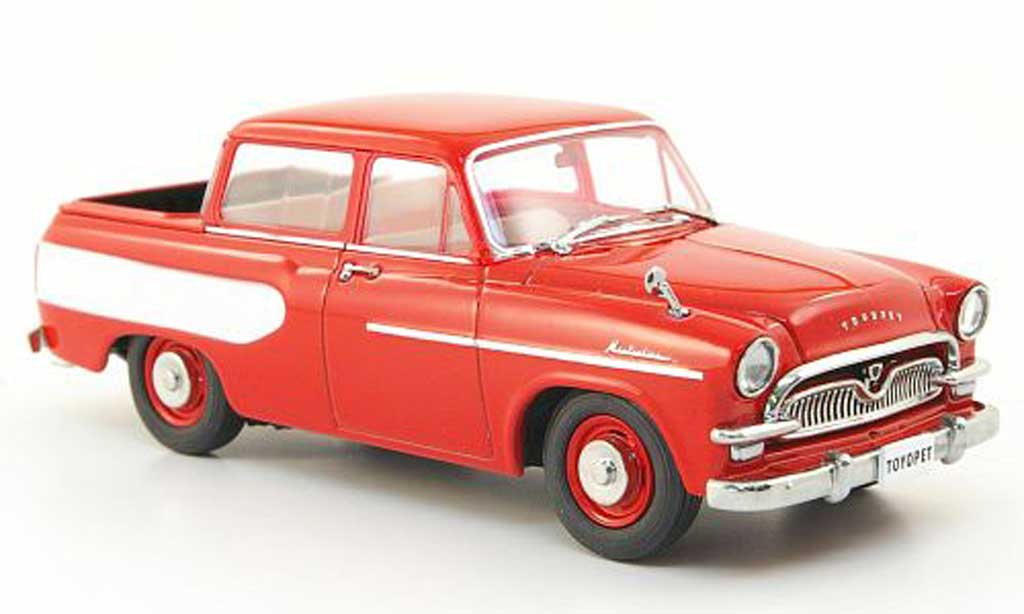 Toyopet Masterline 1/43 Ebbro Double Pick Up rosso/bianco 1959 modellino in miniatura