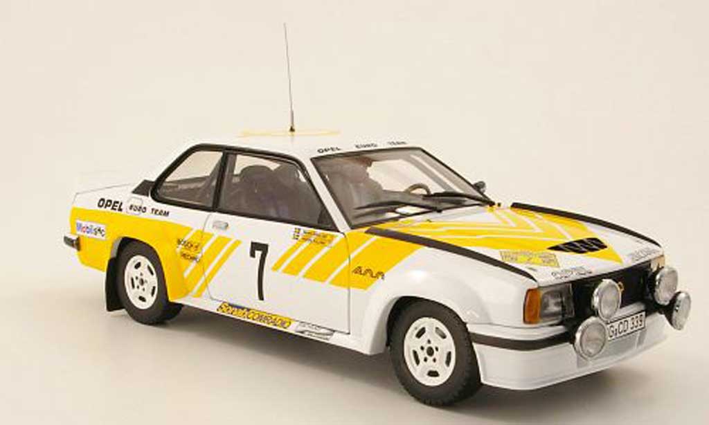 Opel Ascona B 1/18 Sun Star B 400 No.8 Kullang/Berglund rallye Schweden 1980 modellino in miniatura
