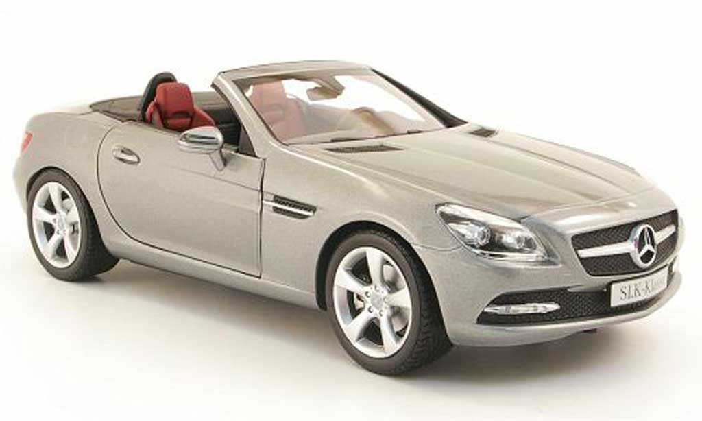 Mercedes Classe SLK 1/18 Minichamps (r172) 2011 grigio modellino in miniatura