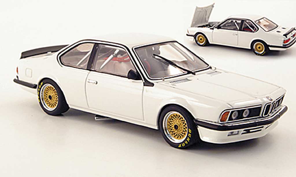 Bmw 635 CSI 1/43 Autoart Plain Body Version bianco modellino in miniatura