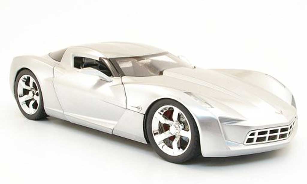 Chevrolet Corvette C6 1/18 Jada Toys C6 concept grigio metallisee modellino in miniatura