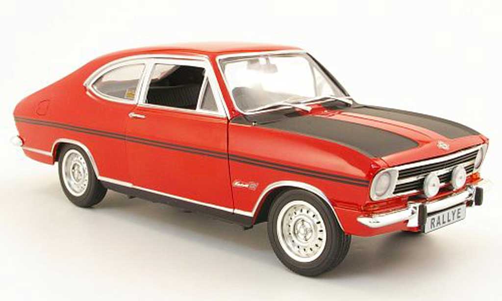 Opel Kadett B 1/18 Revell B rallye 1900 rosso/nero 1969 modellino in miniatura