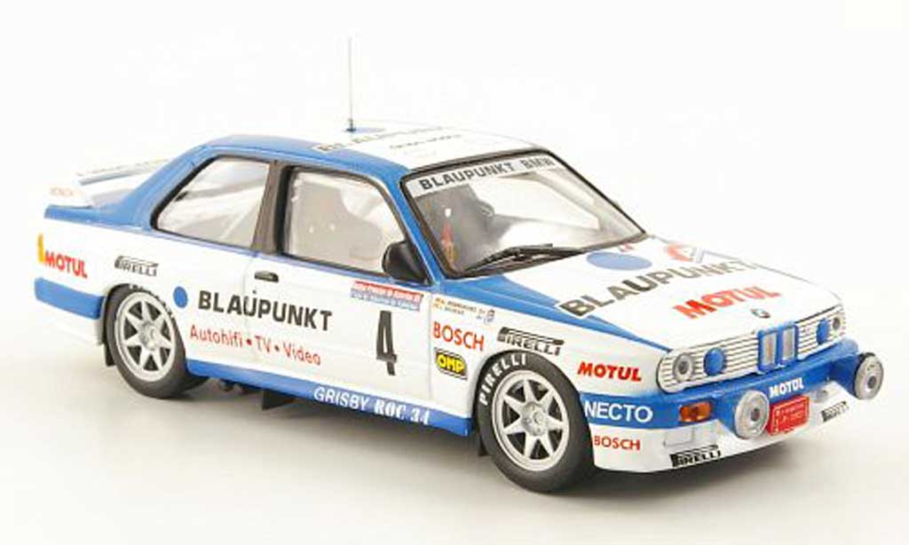 Bmw M3 E30 1/43 Hachette E30 No.4 blupunkt Rally Principe de Asturias 1989 modellino in miniatura